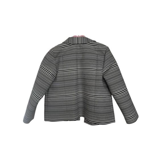 Marc Jacobs Black White Elegant Cocktail Formal Striped Blazer Made in Italy 10 - Picture 3 of 11